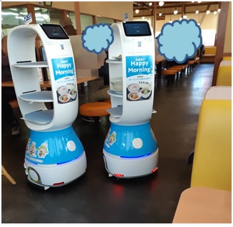 ロボットがラーメンを運んでくる時代