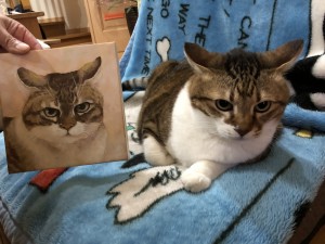 愛猫ちゃんの肖像画