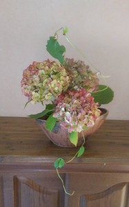 侘び色の生け花