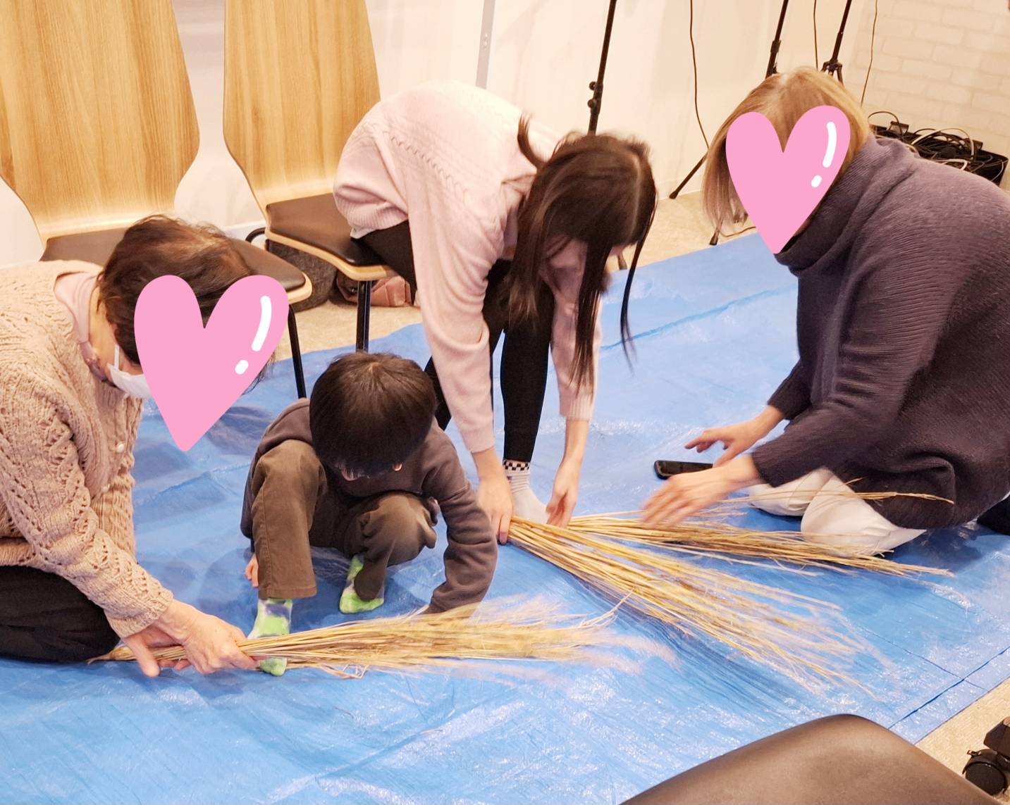 手作りのしめ飾り